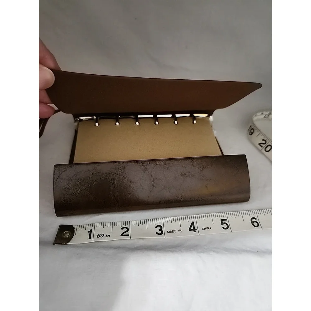 Nautical Compass Leather Journal Refillable Travel Notebook Brown‎ Anchor Charms
